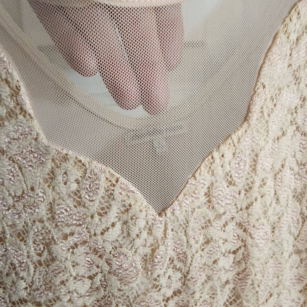 LACE Light Pink Charlotte Russe Mini Dress - Picture 5 of 6